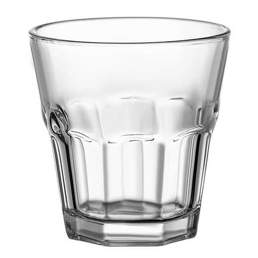 DKO tempered glass beer mug home wine glass set home commercial KTV bar beer mug octagonal cup tempered octagonal cup 150ml 10 pieces