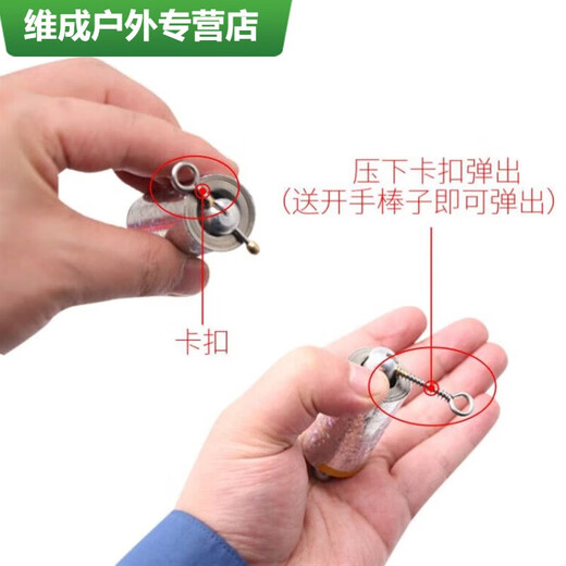 山头林村*防身防身棍伸缩金箍棒弹簧棍随身携带汽车女子合法车载SN9856 银色1.1米