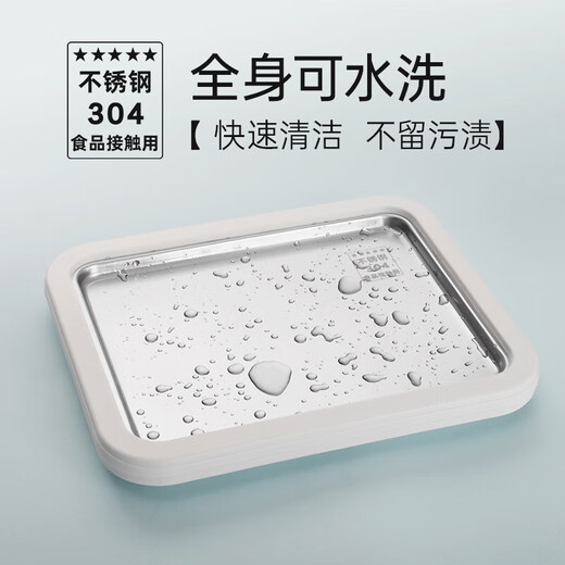 Baijie Fried Yogurt Machine Fried Ice Machine Children's DIY Homemade Fried Yogurt Special Ice Cream Machine Ice Cream Machine Ice 304 Stainless Steel Plug-free Fried Ice Plate [Cream White Large] Food Grade Material Quick Frozen