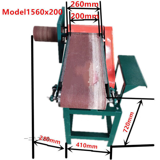 Avión Sander ensanchar la máquina de molienda de la máquina de molienda Máquina de carpintería de la carpintería de la carpinización de la guinda vertical de la guarnición curva 15602F200 sin motor 1560/200 sin motor