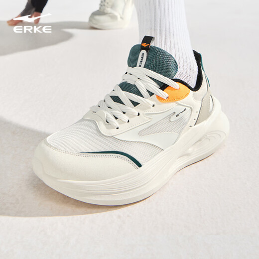 
Hongxing Erke men's shoes Lingyue 2 running shoes autumn new soft elastic shock-absorbing running shoes mesh breathable black sports shoes for men [Hot selling recommended] Microcrystal white/puffy rock gray 43