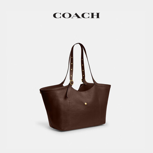 COACH Gift Women's GRAMERCY Tote Bag Shoulder Bag Genuine Leather Large Capacity Women's Bag B4/Maple Brown