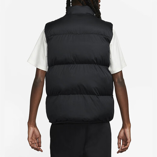 NIKE耐克立领棉服马甲 新款运动服保暖背心外套FB7373_010 黑色 S