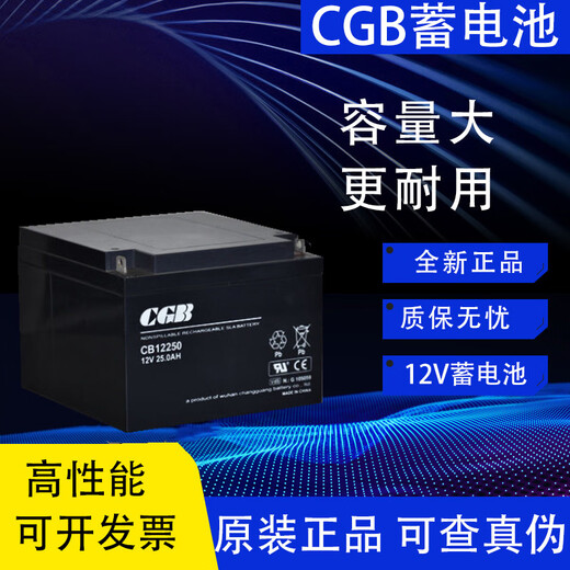 
CGB long light CB12250 battery 12V25AH fire main unit 24V24AH DC screen UPS backup battery CB1250