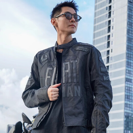 
Duhan motorcycle riding suits for men and women motorcycle four-season jacket racing suits street commuting anti-fall knight suits D-082 black tops - Honor version XL