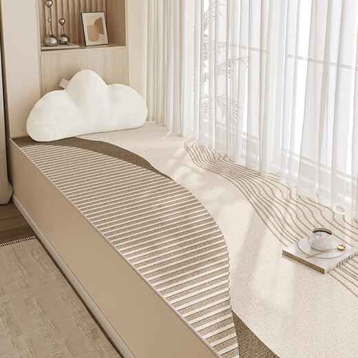CLCEY2025 Baques de fenêtre de fenêtre de baie fenêtre de baie à la baie personnalisée Repliement pour chambre à coucher lavable Coussin de fenêtre Baie de fenêtre Repliement Été 2025 Luxury Luxury Quiet et paisible Xiyan-15932 50 [Protection environnementale sans odeur] 50cm * 120cm