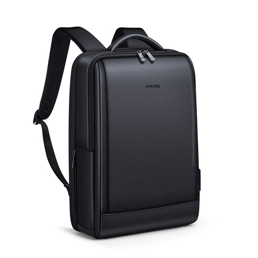 Williampolo Pauls neuer Computertasche Business Rucksack echtes Leder-Rucksack Kopfschicht Cowide Multifunktional Travel Rucksack Schwarzes Litschee Muster Echtes Leder-Computertasche 16-Zoll-Computertasche