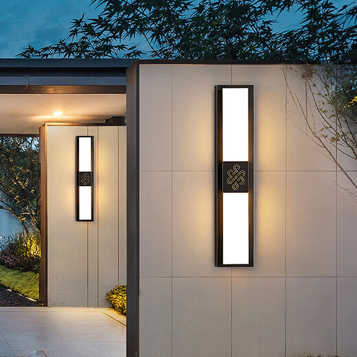 Huilang outdoor full copper wall light waterproof corridor stairs courtyard door front balcony terrace outdoor wall light 7027-47CM three colors of electricity connection