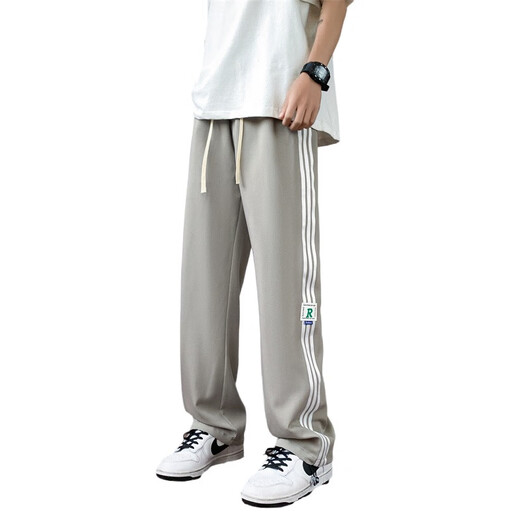 Ran Yilans selbe Sommer-Eis Silk Long Hosen für Jungen und Schüler der Junior High School Sport Casual Hosen für Kinder Wear Hosen K9905 Khaki Qualitätssicherung M 80-100jin [Jin entspricht 0,5 kg]