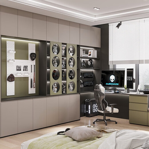 KUKA Whole House Customized Wardrobe Bedroom Shoe Cabinet Sideboard Gaming Room Modern Simple Wardrobe Walden Customized Intention Money