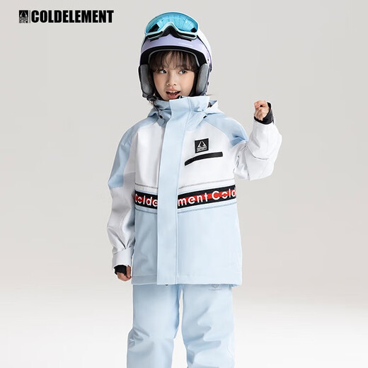冷元素儿童滑雪服套装3L全压胶男女童保暖加厚中大童防水2024衣裤 黑白熊猫套装【现货】 150cm 衣服+裤子