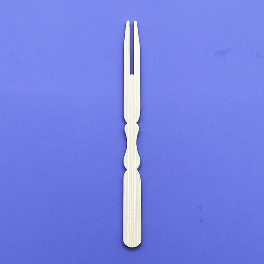 Artisan Time Disposable Bamboo Fruit Picks and Forks for Desserts, Mooncakes, Pastries and Sushi, Commercial Nanzhu Paper Bags, Individually Packaged Fruit Cutting Forks, Kraft Paper Individually Packaged, 1 Pack, 100 Small Bags