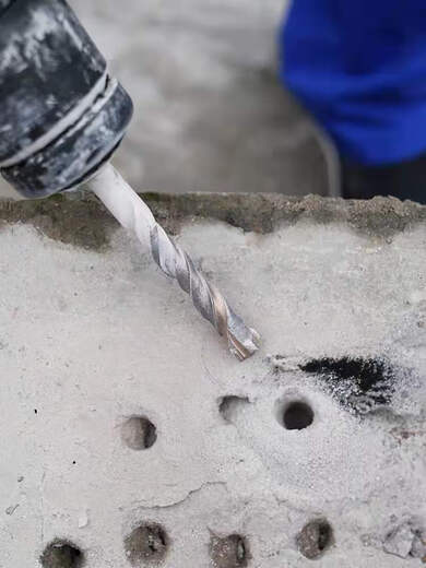 Customized Cross Impact Drill Bit elektrischer Hammerbeton durch den Wandquadrat Griff durch den wandköpfigen Kopf runden Griff Legierung Legierungshöre Quadratgrad Kreuz 12200 mm zehn Stücke