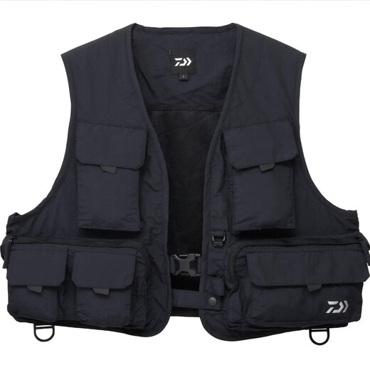 Daiwa 25 Japanese Daiwa DV-3425 fishing vest vest multi-function pocket waterproof black M