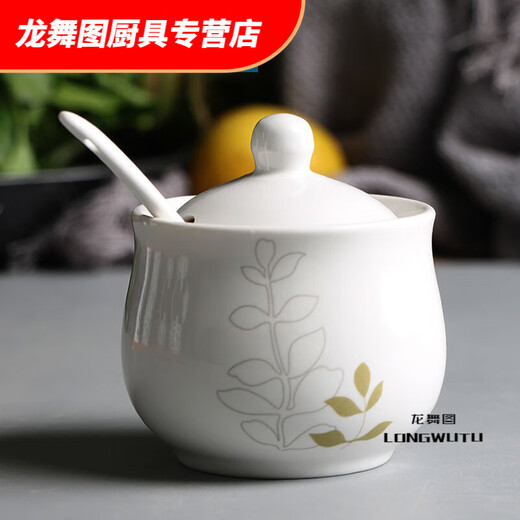 Hua'anjia Oil Spicy Jar Ceramic Mixing Jar Salt Jar Sugar Jar Vinegar Pot Semen Oil Jar Seasoning Jar Salt Jar Oil Spill Ancient Shape