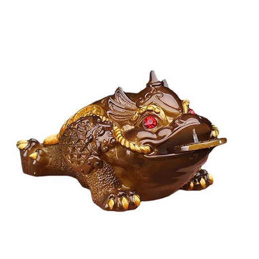 Ruoyuan Golden Toad Tea Pet Ornaments Boutique Color Changing Tea Set Accessories Tea Table Tea Tray Tea Ceremony Golden Cicada Lucky Tea Table Toad Golden Toad