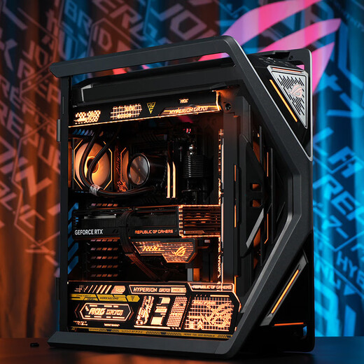 ASUS Genesis ROG family bucket AMD Ryzen R9 9950X3D/RTX5090D graphics card Night God e-sports game desktop assembly computer host complete machine DIY assembly machine 9950X3D+RTX5080丨Configuration four hosts