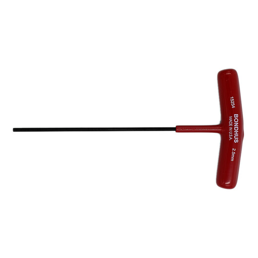 
BONDHUS original American Borton T-shaped hexagonal wrench T-handle internal hexagonal imported hardware tools T-shaped wrench hexagonal edge metric flat head 2.5mm 152mm (15254)