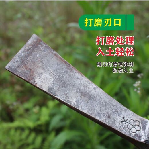 Vinoa's new pickaxe, climbing crosspick, small foreign pickaxe, outdoor hoe, pickaxe, digging bamboo shoots and roots, multifunctional agricultural tool, forged 1.5 Jin Jin is equal to 0.5 kg, manganese steel cross pick and axe