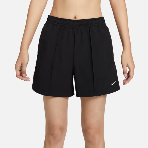 耐克（NIKE）女子中腰短裤秋季运动裤梭织勾勾休闲刺绣FV6623 370地平线绿/帆白 XS