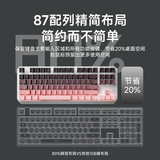 Reenvío TK870 Teclado mecánico inalámbrico y mouse Bluetooth Bluetooth Tres modos de alto valor Grabado Lado de Blackberry Gaining de 104 teclas ESPORTORES ESPORTEROS ESPORTORES DEL ESCUPO CAPÍTULO CAPETA CLAPED CLAVE PERIPHERAL WHITE-87 WHITE-87 [Bluetooth inalámbrico] Axis de color azul claro blanco blanco (sensación crujiente)