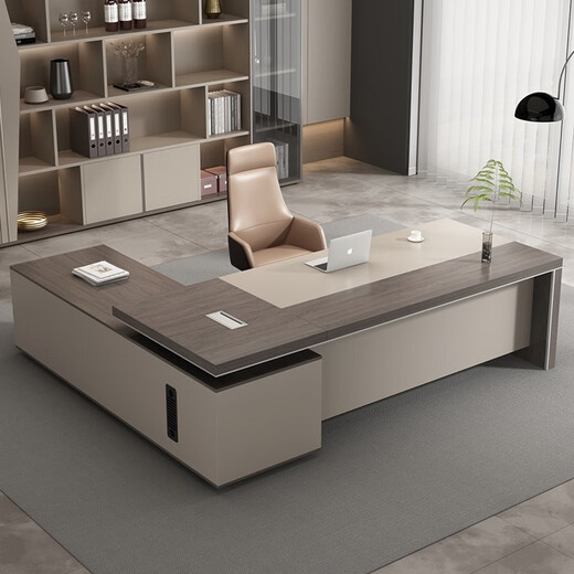 Tiju Desk Boss Desk Simple Modern Executive Desk President Desk Office Furniture Manager Desk and Chair Combination 2 Meter Boss Desk