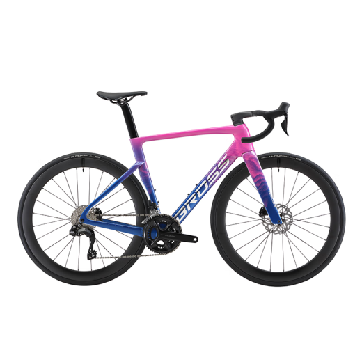 BROSS新破风型公路车Vagabond Aero 6I R7170 2*12速105电变碳轮 Vagabond Aero 6I 蓝玫 M 24