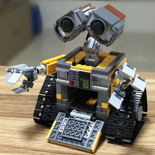 Yuxing Model King Boy Monting Building Blocks Programmierroboter Wali Elektrische Fernbedienungsstrecke Rennspurmodell Kinderspielzeuggeschenk Statische Version Wali Roboter Bausteine-687 Partikel kompatibel mit LEGO-Programmierroboterbaubausteinen