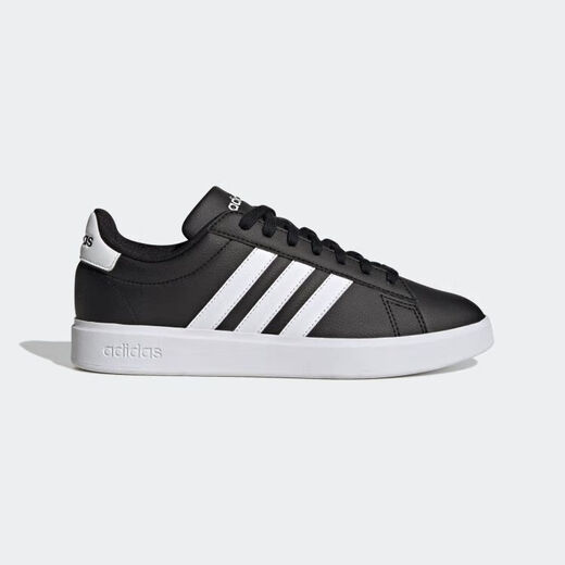 Adidas Neo Herrenschuhe 2025 Sommer neuer dreistreifen weiße Schuhe leichte Freizeitschuhe Low Top Sports Schuhe Student Board GW9196 Schwarz/Weiß 44 (270 mm)