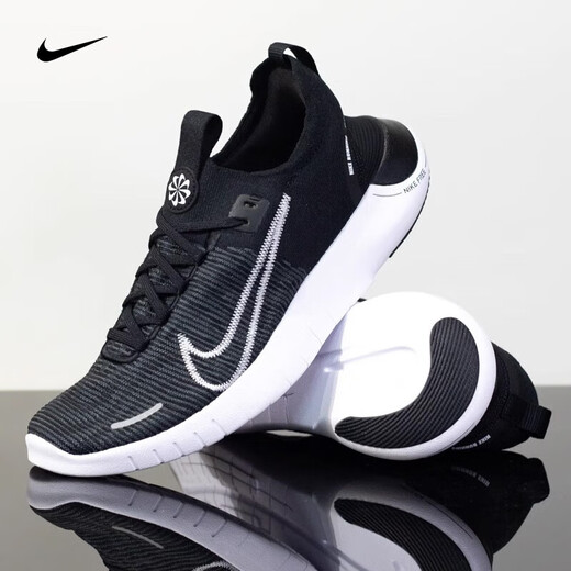 耐克（NIKE）男鞋夏季新款赤足运动鞋低帮网面透气减震耐磨防滑轻便跑步鞋子 FB1276-002 黑/白 40