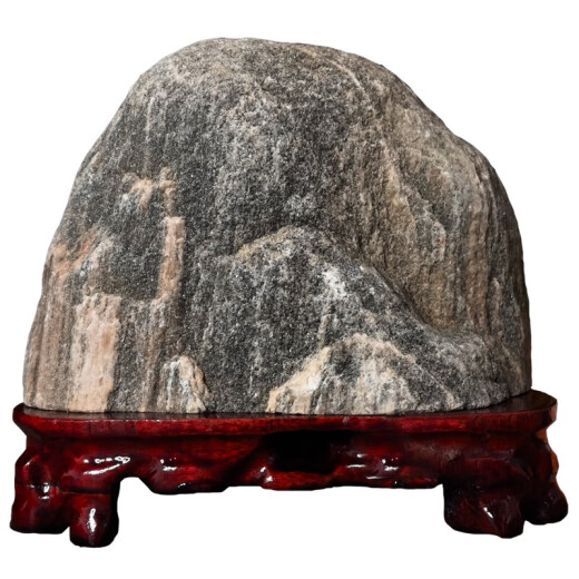 Authentische Taishan Stone Candang Indoor und Outdoor Taishan Office Backing Fels und Reparatur der Ecke Bluestone Natural Rohstein Ornamente Rot erfolgreich Karriere-20270