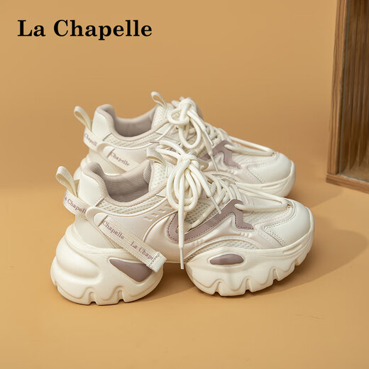 La Chapelle Chaussures féminines chaussures papa chaussures en mesh chaussures de sport légèrement respirant léger semelles épaisses chaussures de course femme doux mi zi q695 40
