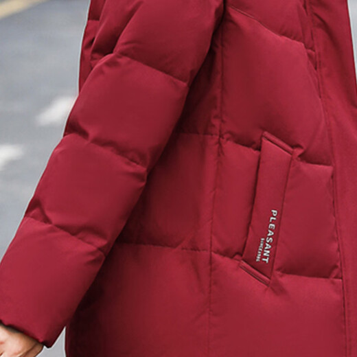 Flying in the Snow Down Jacket Women's Short Hooded Casual Warm Versatile Coldproof Jacket 1466 Black M