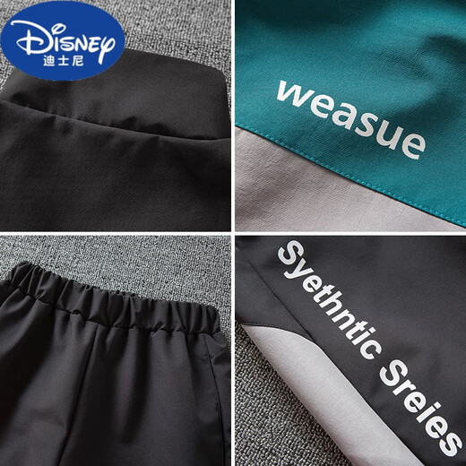 Disney Children's Clothing Boys' Spring and Autumn Sports Suit 2024 New Boys' Medium and Large Children's Two-piece Set Children's Korean Style Fashionable Green (It is recommended to buy half a size larger 150cm