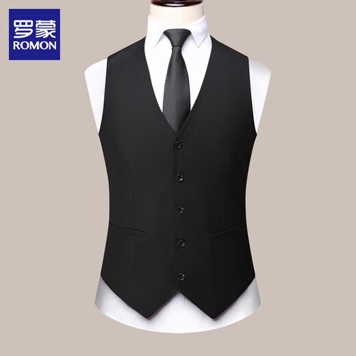 
Romon Suit Vest Men's Vest 2025 Spring and Summer New Fashionable Formal Business Casual Suit Horse Clip Men Blue XL Recommended [121-140Jin [Jin equals 0.5 kg]]