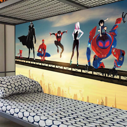Carloland Avengers Poster Marvel Wandaufkleber Spider-Man Captain America Dekorieren Sie das Schlafsaal Extra Large Tapete FY (PP) 1484 Breite 160 cm 80 cm