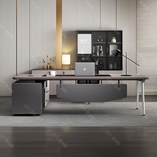 OUDITU Desk Boss Desk Simple Modern President Desk Manager Supervisor Desk Executive Desk Office Computer Desk and Chair Combination Zuixiangqiumu 1.8m Boss Desk