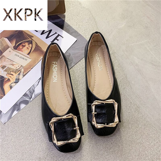 XKPK Soft Sole Granny Shoes Women's 2023 Spring New Flat Bottom Boat Shoes Soft Leather Maternity Shoes Slip-On Peas Shoes Women's Single Shoes Black Women's 39 XKPK Soft Sole Granny Shoes Women's 2023 Spring New Flat Bottom Boat Shoes Soft Leather Maternity Shoes Slip-On Peas Shoes Women's Single Shoes Black Women's 39