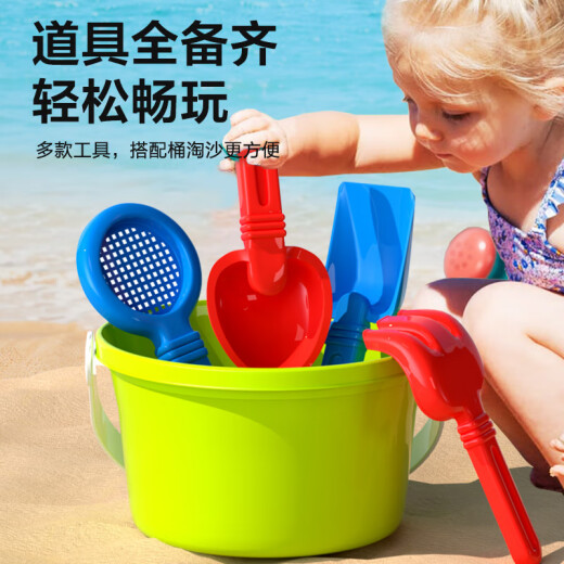 Enbei family oversized children's beach sand toy car set for boys 3-6 years old baby sand pool digging tools