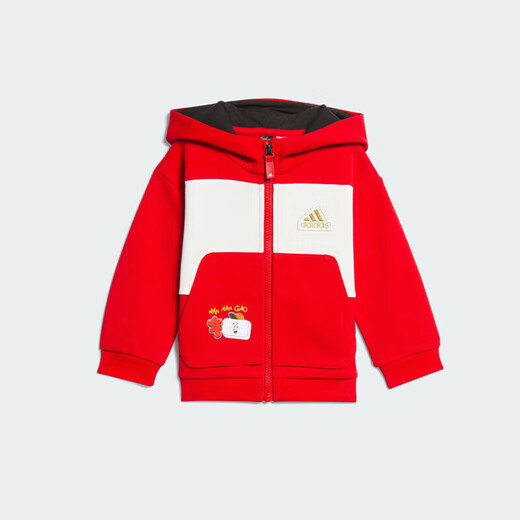 Adidas (adidas) 24 Dragon Youth Sports und lässige Langarm -Langarm -Kapuze -Set JF3881 22 Size -Noten