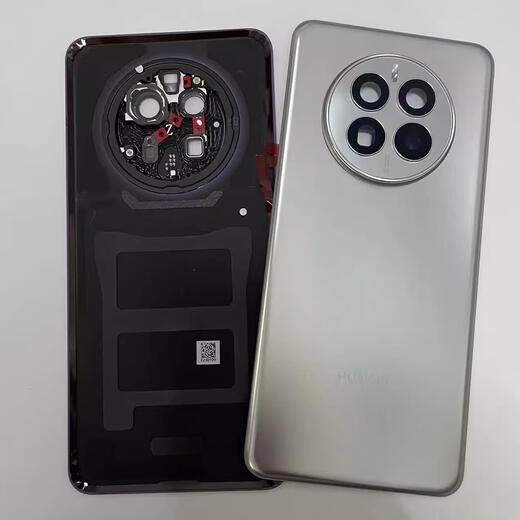 华为适用mate50pro原装拆机后盖电池盖mate50E原厂素皮手机后玻璃 Mate50/50E曜金黑原拆99新 装机无缝 标准
