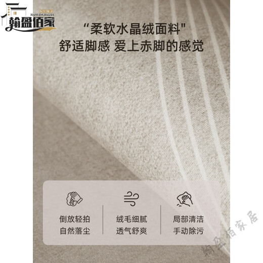 
Tianjin Cuihuangkou carpet living room feeling light luxury 2025 free washable wipeable sofa coffee table floor mats are large area Shiwei-15937 1 piece 300*400CM Suitable for U-shaped sofa