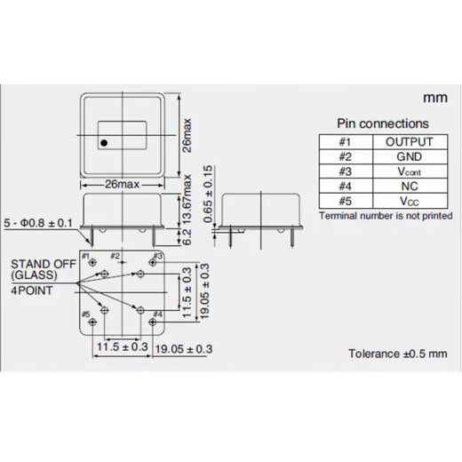 New I 54 OSC5A2B02 10MHZ voltage controlled constant temperature crystal oscillator 5V 13+ subject to actual delivery