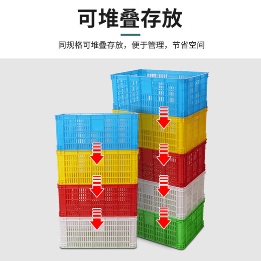 Panier de roulement en plastique épaissi des grands grands fruits et légumes Panier de stockage de fruits et légumes Panier de travail Logistique Panier de tri Factory Panier de rangement d'étagère de rangement de rangement de rangement de rangement et de tri