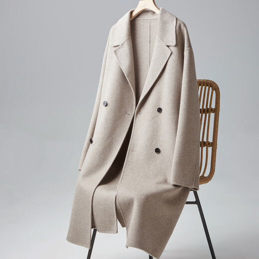 Shanshan Sheep Wool + Cashmere Men's 2025 Autumn and Winter Wool and Cashmere Blended Wool Coat Warm Jacket