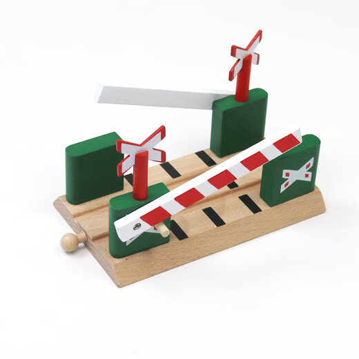 Jiuxu Meng hölzerne Zugspurspielzeug Toys Holzoote und kleine Zugbausteine versammelten Holzspuren Kinderpädagogische Holzzubehör 2 mittlere und geradlinige Spuren offizieller Standard