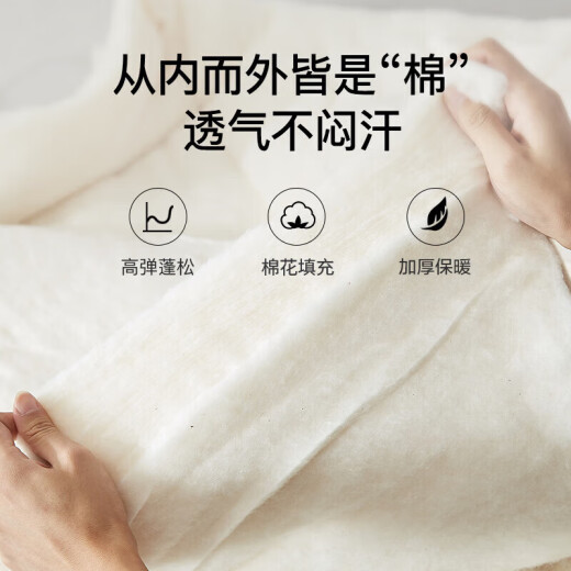 Nanjiren (NanJiren) 100% natural Xinjiang cotton quilt autumn and winter thick 8 Jin [Jin equals 0.5 kg] 200*230cm