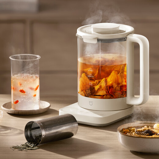 Mijia Xiaomi multi-function health pot S2 kettle constant temperature electric kettle tea kettle tea maker home office flower tea bird's nest pot with stew pot + 316L filter Mijia multi-function health pot S2 1.5L