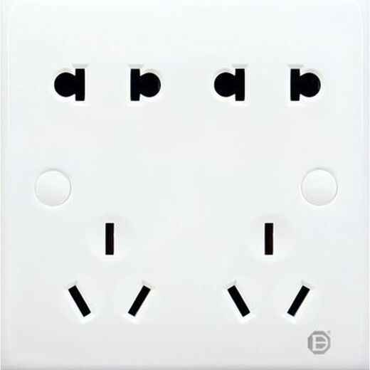 Bada socket switch two-three-plug five-hole four-position electrical panel with light single and double control computer wall light and dark speed switch