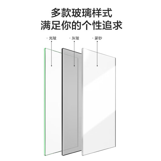 JOMOO fan-shaped small apartment integrated shower room partition dry and wet separation stainless steel bathroom E3 Yahei 1.0*1.0m (height 2m) customized